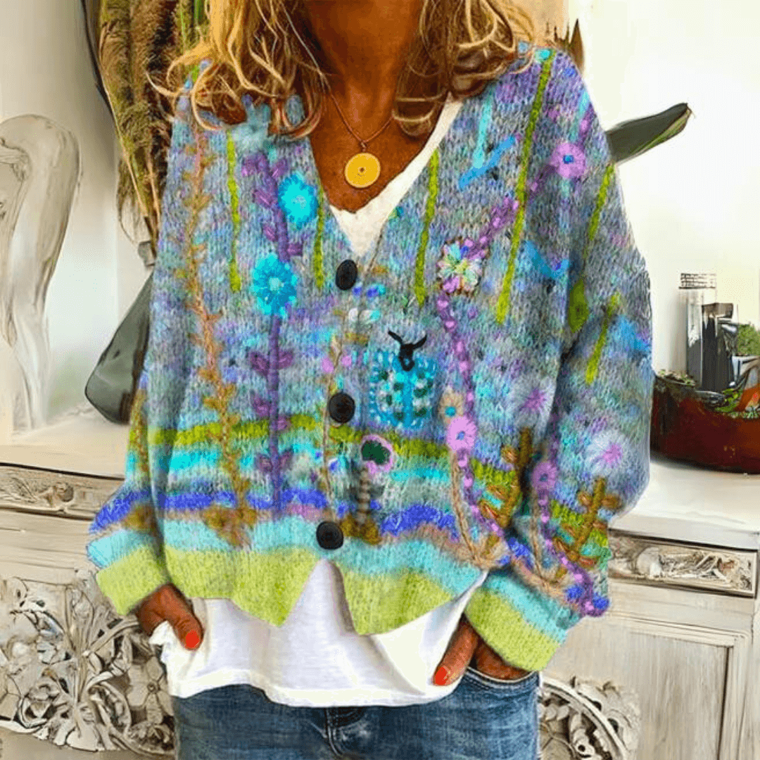 Women knit cardigan open front relaxed fit lightweight layering