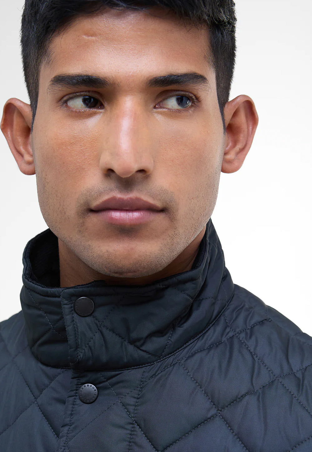 Men's Quilted Jacket | Navy Blue, Fitted
