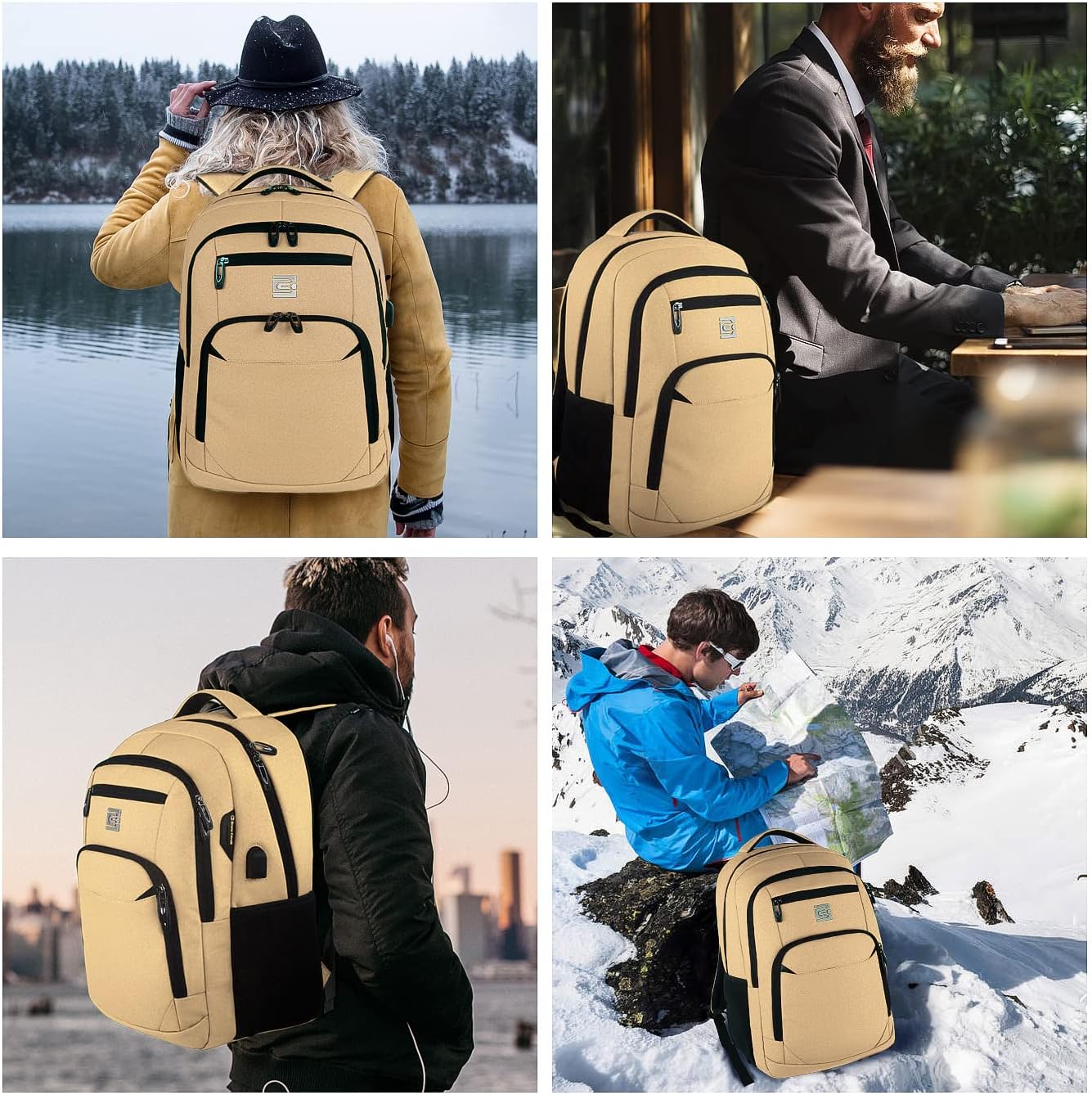 Anti-Theft Laptop Backpack | Slim Design with USB Port