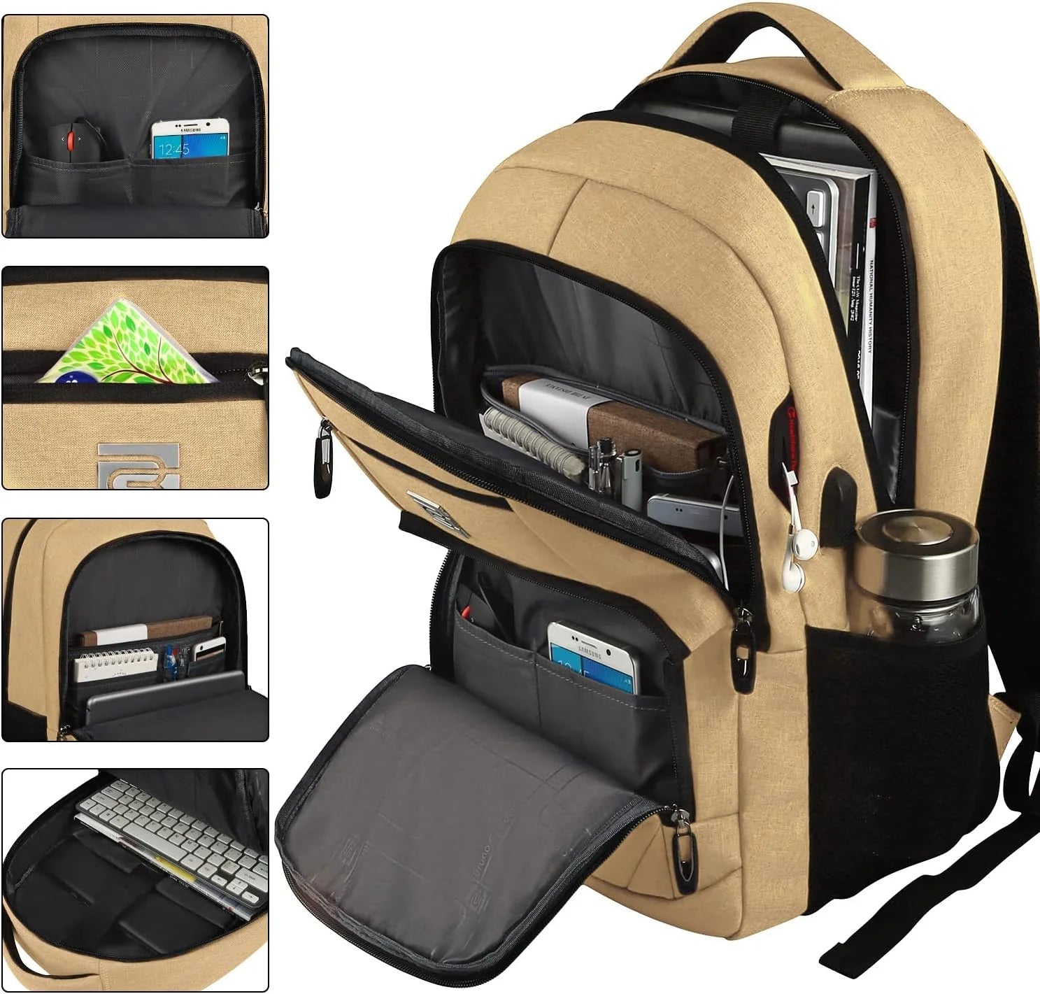 Anti-Theft Laptop Backpack | Slim Design with USB Port