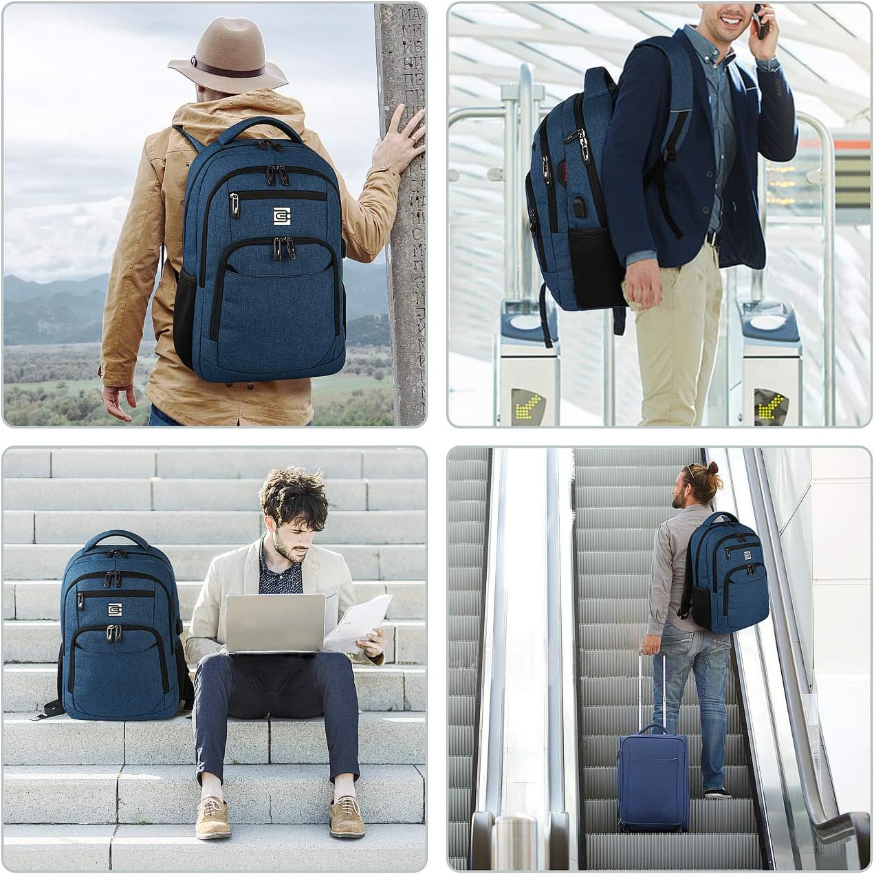 Anti-Theft Laptop Backpack | Slim Design with USB Port