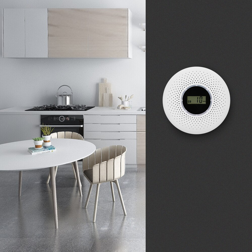 Lyra | 2-in-1 Carbon Monoxide and Smoke Sensor Combo for Home Safety