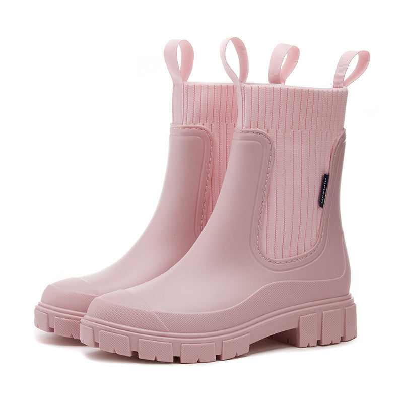Women waterproof wellies anti-slip rain boots in multiple colours