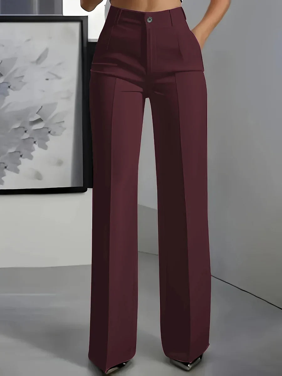 Women's Pants | High Waist Stretch, Elegant Tailored Fit
