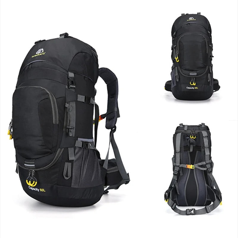 60L Travel Backpack | Waterproof, spacious | For hiking and outdoor activities
