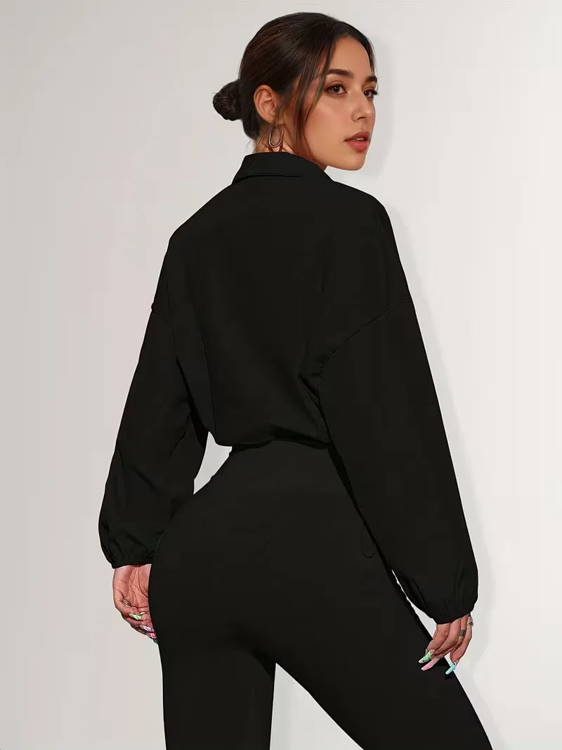 Women's Track Jacket | Oversized Streetwear, Light Blue