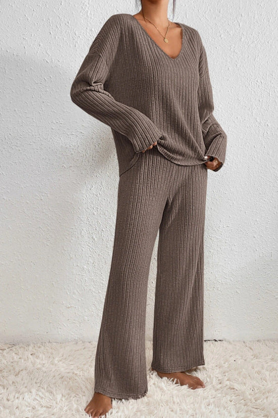 Loungewear Set | Women Ribbed Two Piece Set | Cozy Soft