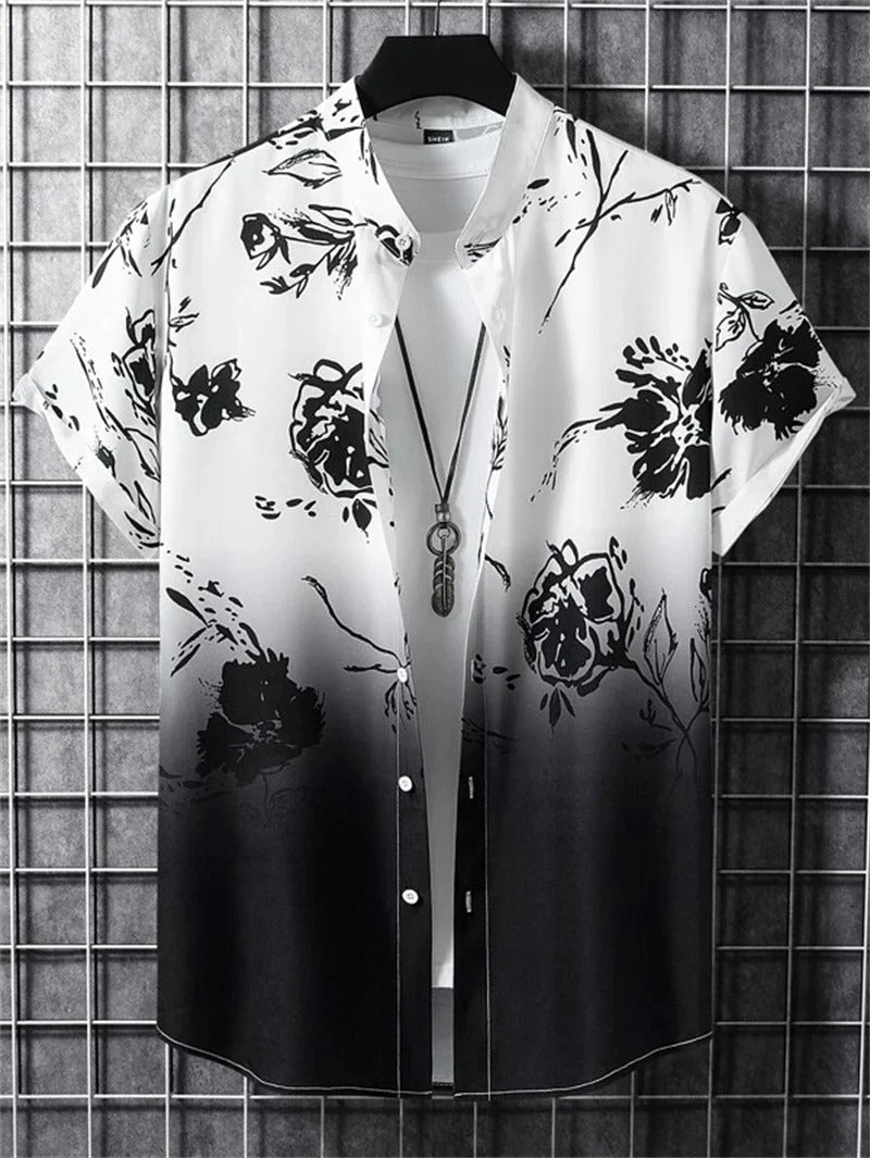 Men's Hawaiian Shirt | Short Sleeve, Tropical Print