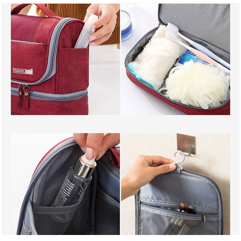 Hanging Toiletry Bag | Multi-compartment, Water-resistant