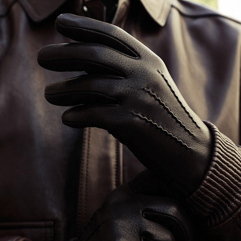 Leather Gloves | Sheepskin, Waterproof, Windproof | Touchscreen Compatible