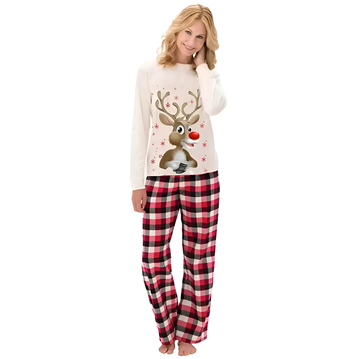 Christmas Pyjamas | Women's Soft Long Sleeve Set, Festive Nightwear
