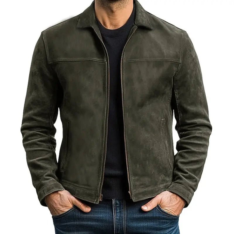 Men's Motorcycle Jacket | Slim Fit, Black and White