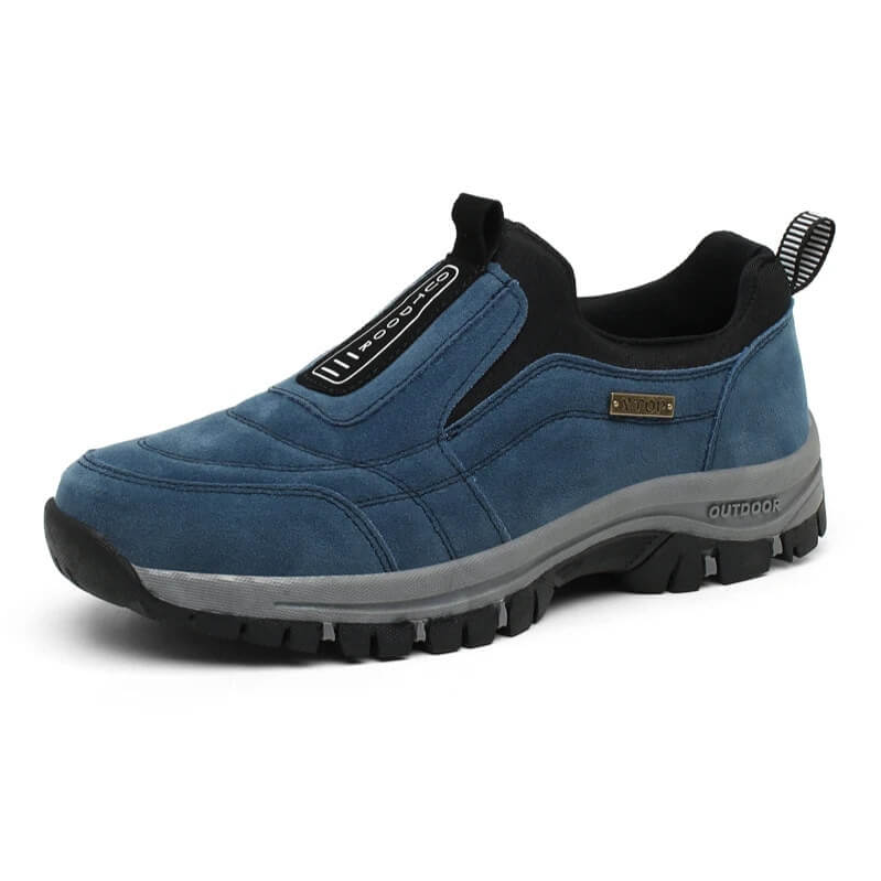 Men's Slip-On Hiking Shoes - Lightweight Sole - Non-Slip Traction