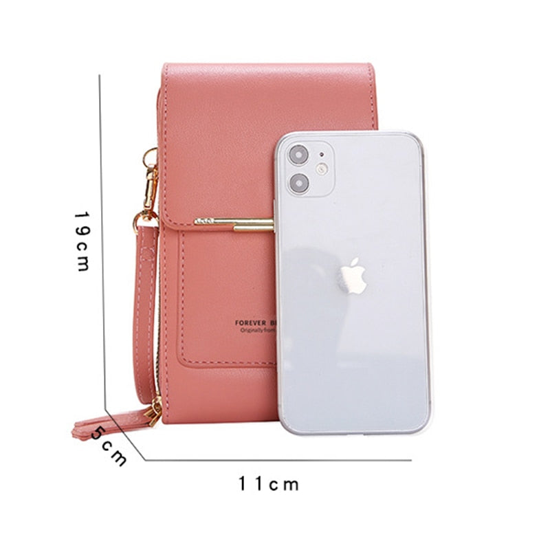 Lune London premium shoulder bag with touchscreen in multiple colors