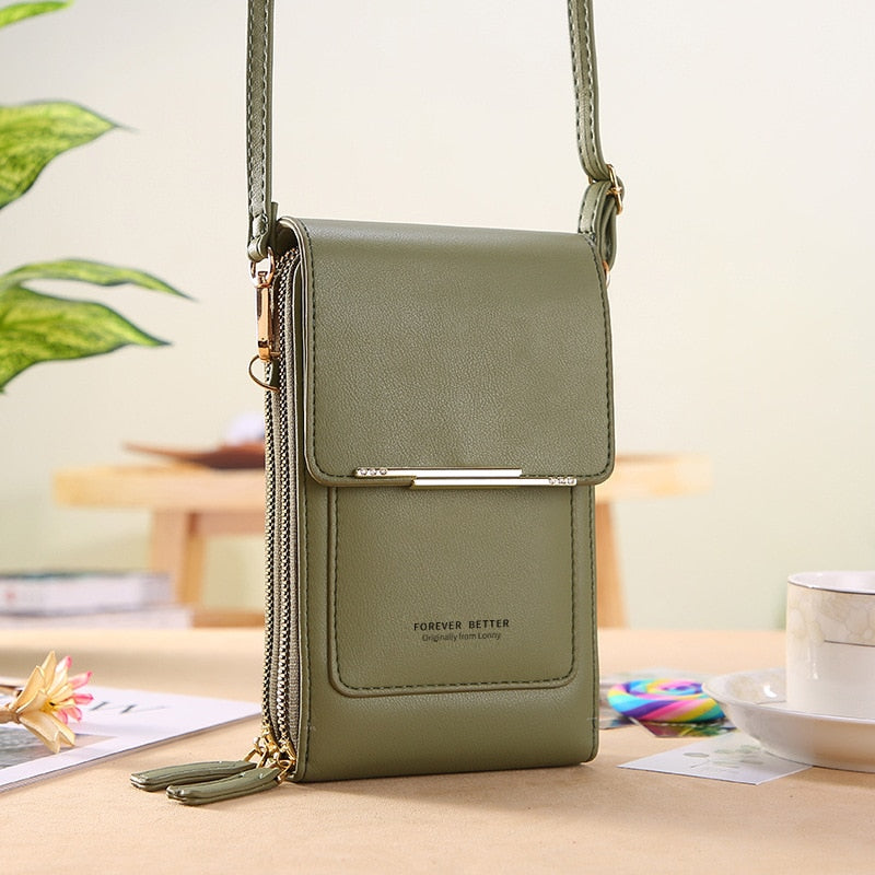 Lune London premium shoulder bag with touchscreen in multiple colors
