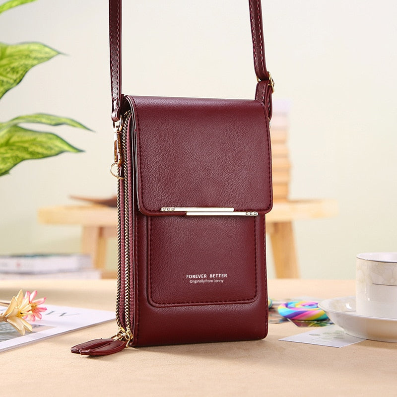 Lune London premium shoulder bag with touchscreen in multiple colors