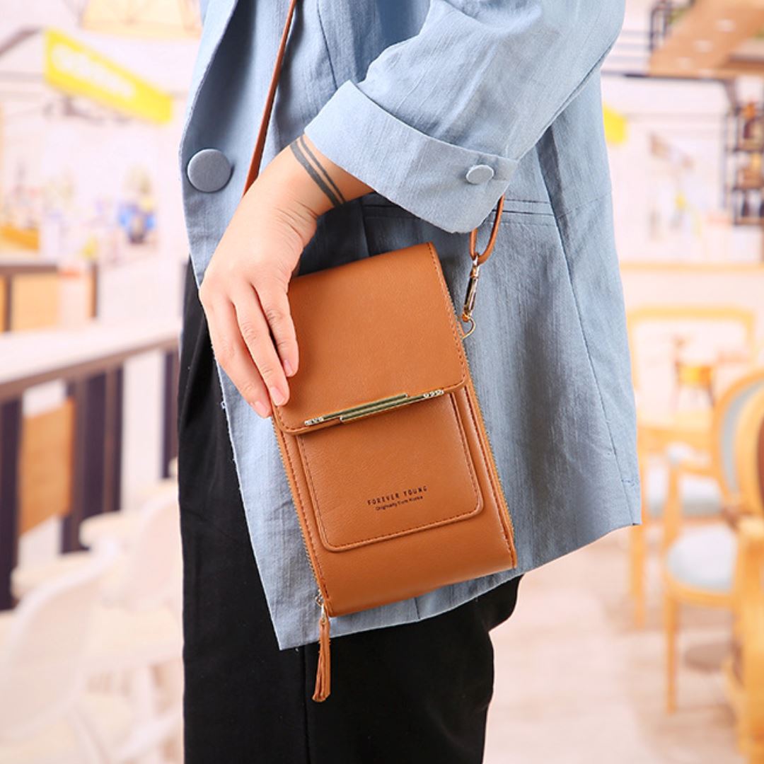 Lune London premium shoulder bag with touchscreen in multiple colors