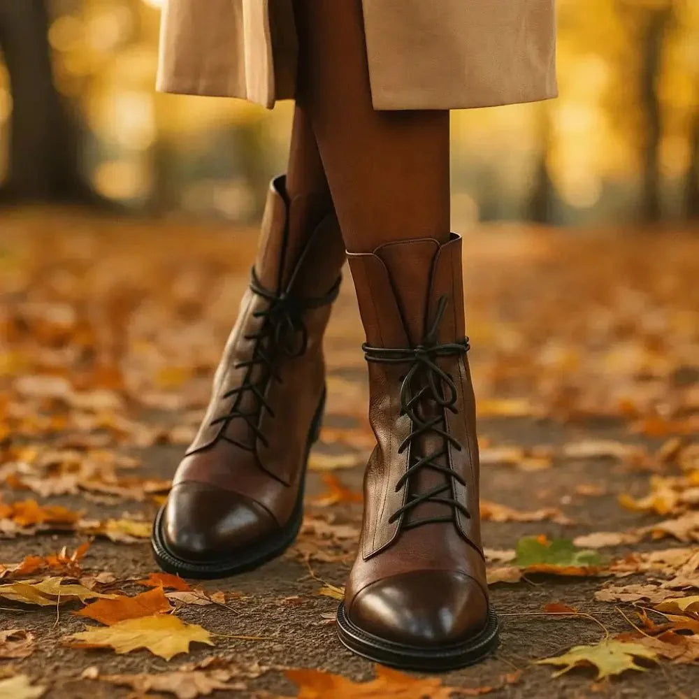 Hannah Mid-Calf Pointed Toe Ankle Boots