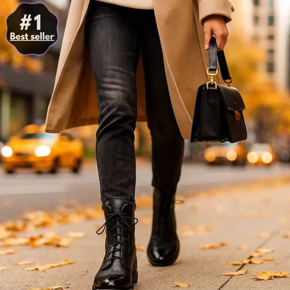 Hannah Mid-Calf Pointed Toe Ankle Boots