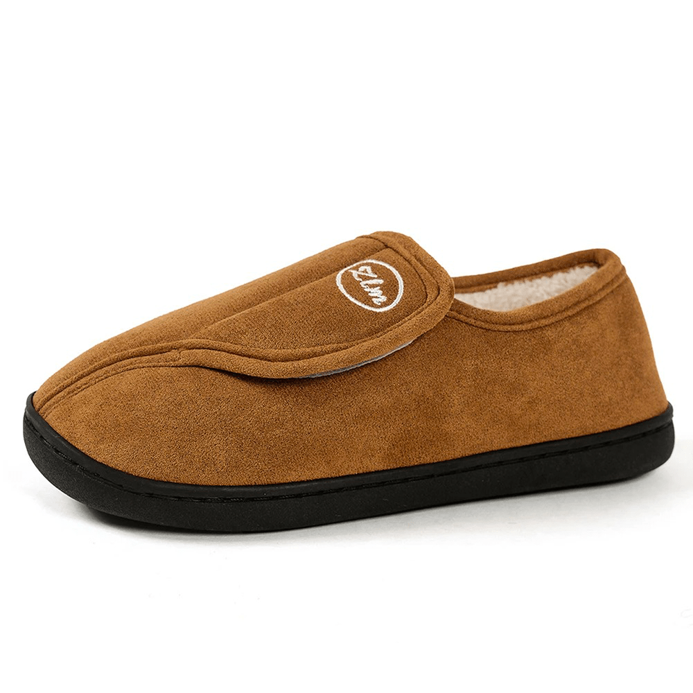 Men's Extra Wide Slippers | Warm, Plush Lined | Comfortable Fit for Swollen Feet
