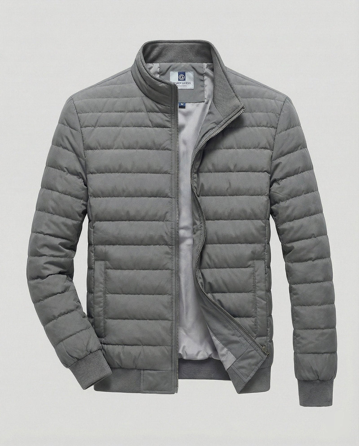 Men Puffer Jacket Stand Collar
