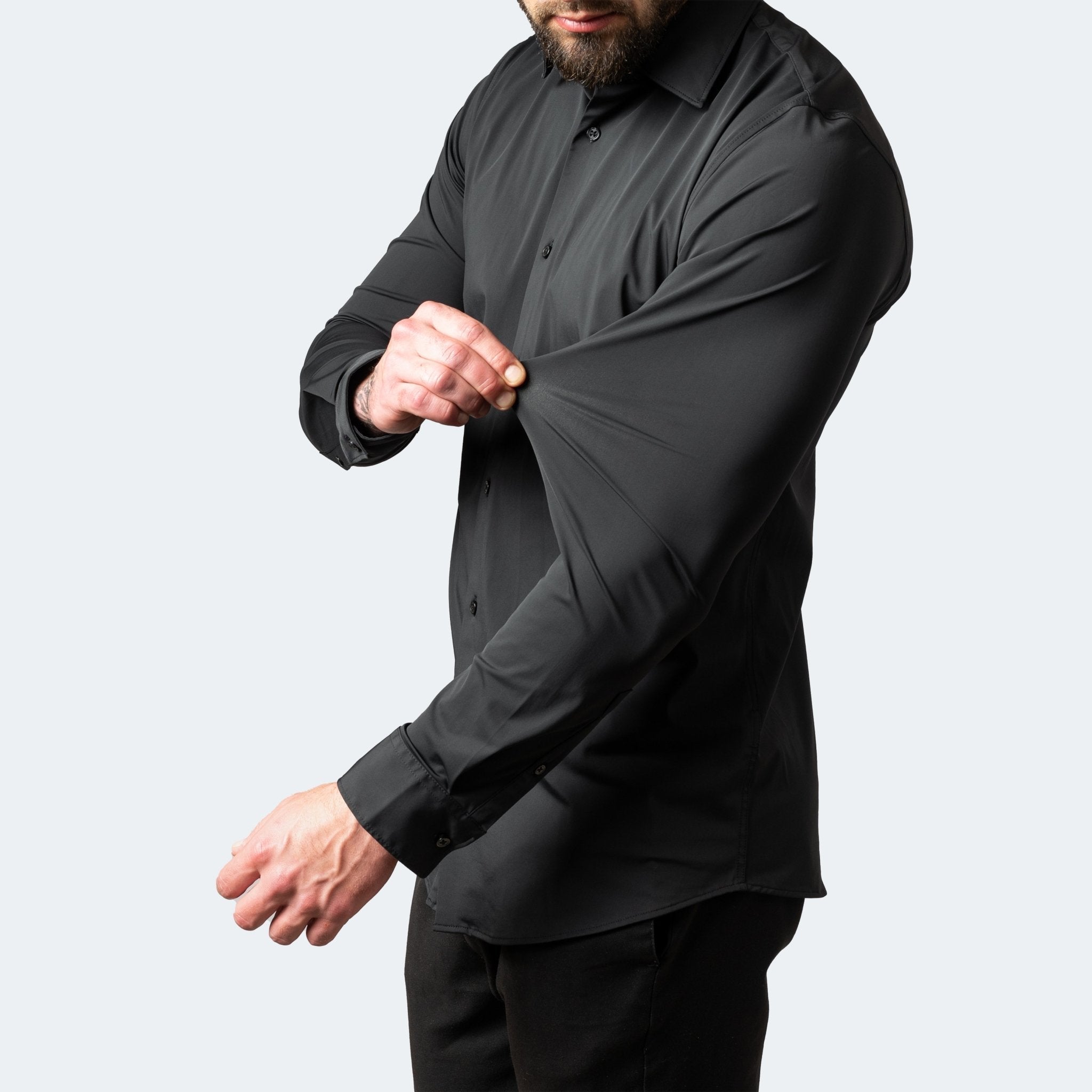 Men's Button-Up Shirt | White, Stretch & Iron-Free