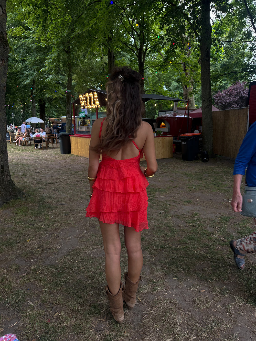 Women's Mini Dress | Asymmetrical Ruffles, Summer Casual