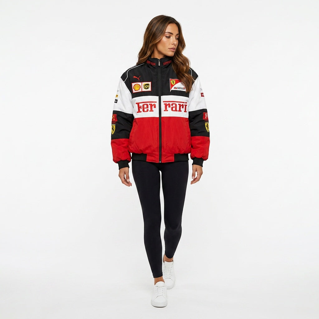 Women's Oversized Racing Jacket | Streetwear, Retro Motorsport