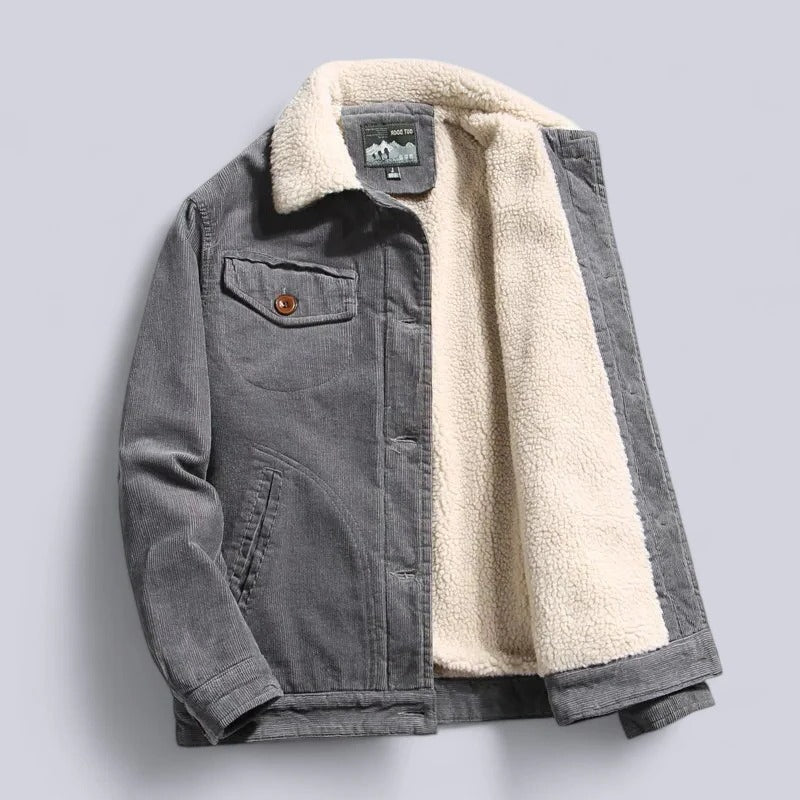 Corduroy Jacket | Fleece Lined, 3 Pockets