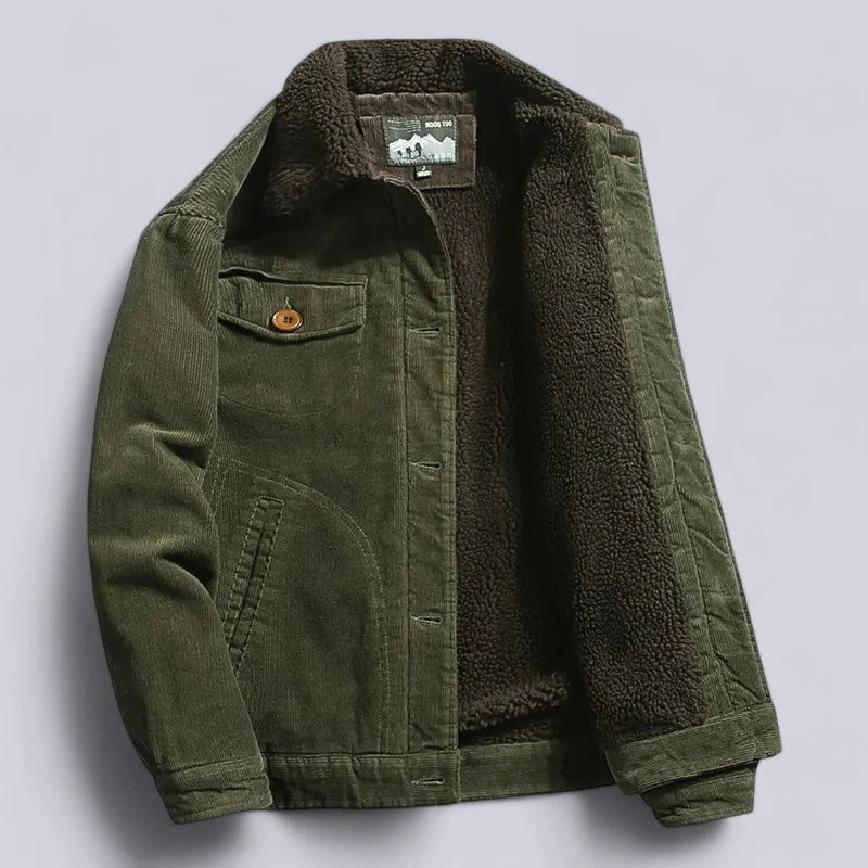 Corduroy Jacket | Fleece Lined, 3 Pockets