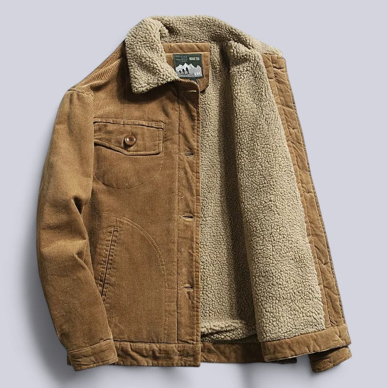 Corduroy Jacket | Fleece Lined, 3 Pockets