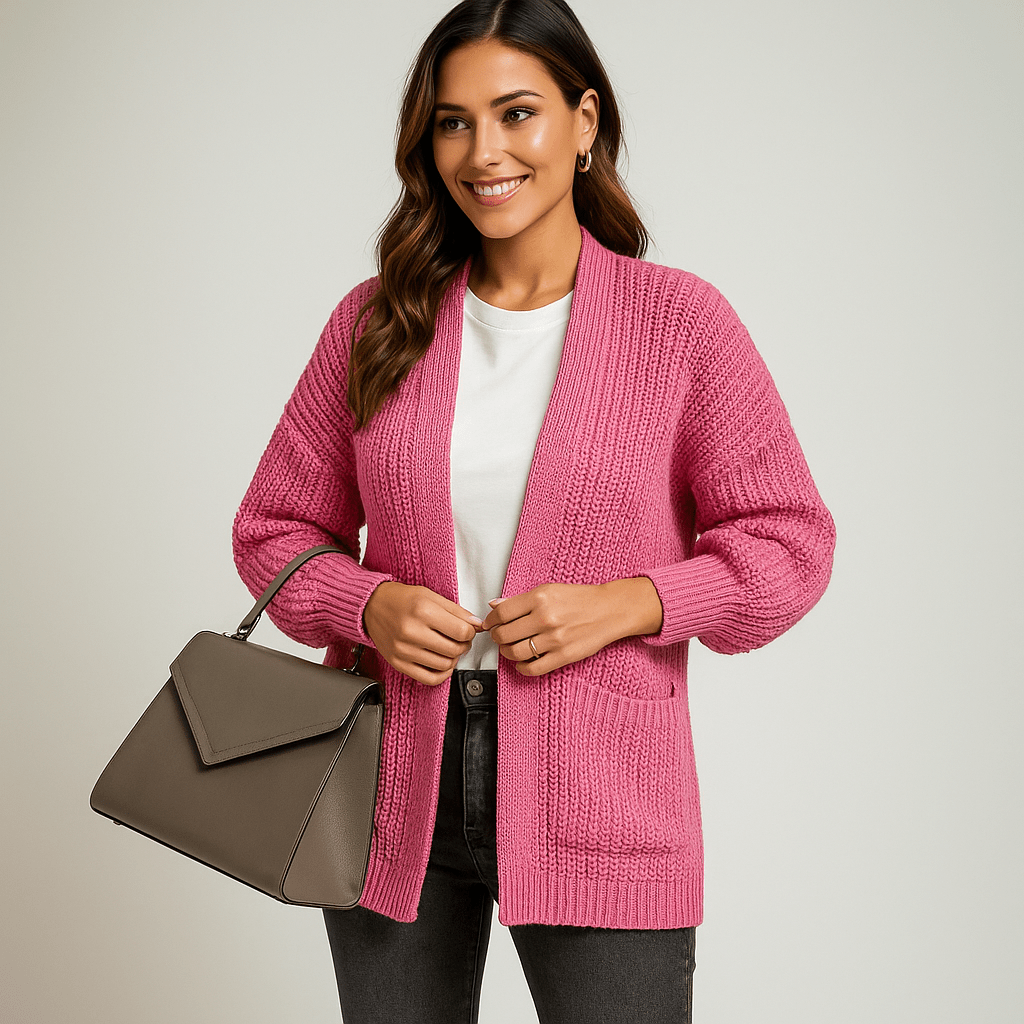 Cardigan - Long-Sleeve - Practical Pockets - Comfortable Fit