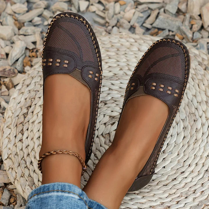 Women's Loafers | Perforated Slip-On, Comfort Breathable