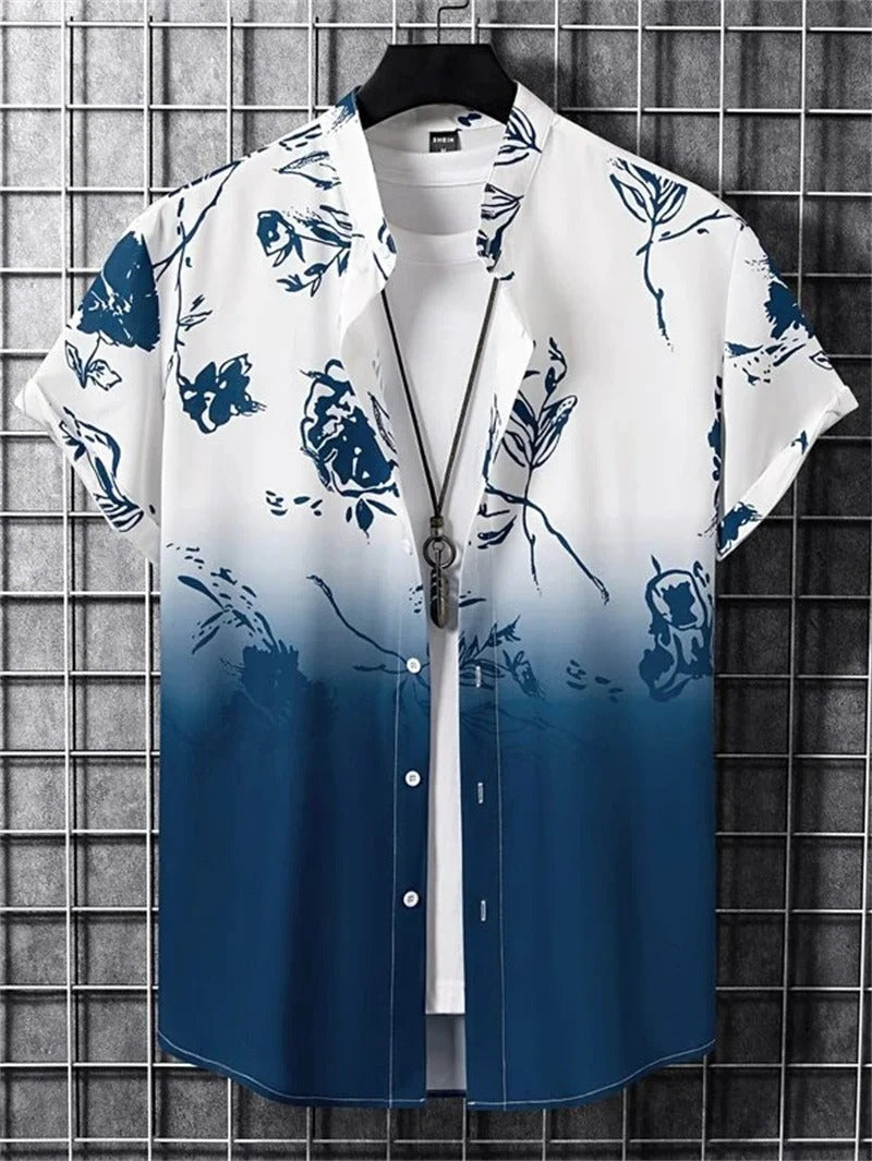 Men's Hawaiian Shirt | Short Sleeve, Tropical Print
