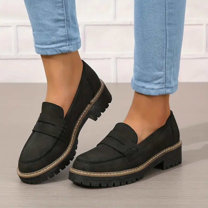 Women's Orthopedic Platform Loafers | Arch Support, Lug Sole