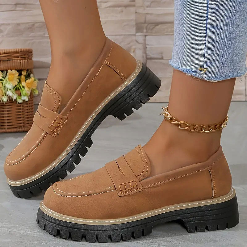 Women's Orthopedic Platform Loafers | Arch Support, Lug Sole