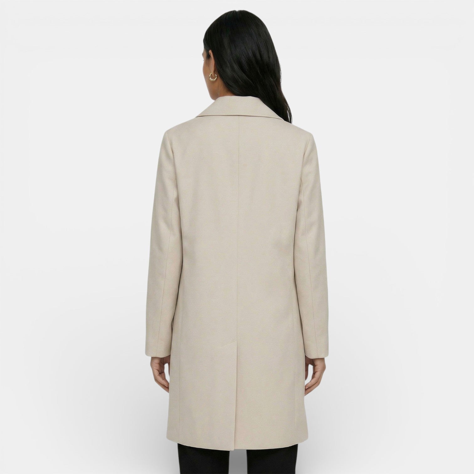 Women's Trench Coat | Midi Length, Lightweight Gabardine | Spring Autumn