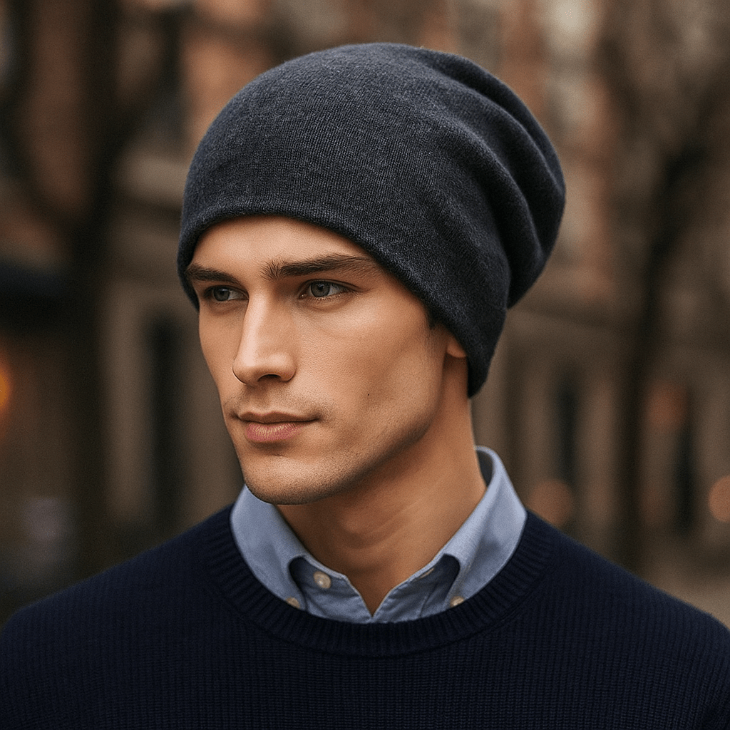 Men's Casual Wool Hat - Warm - Soft - Classic - Beanie