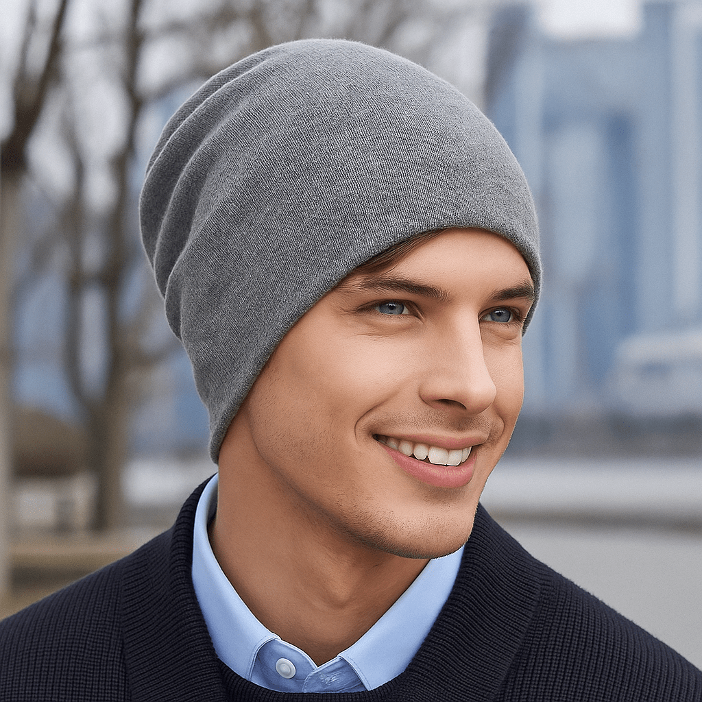 Men's Casual Wool Hat - Warm - Soft - Classic - Beanie