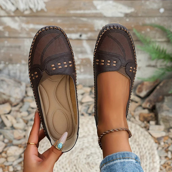 Women's Loafers | Perforated Slip-On, Comfort Breathable