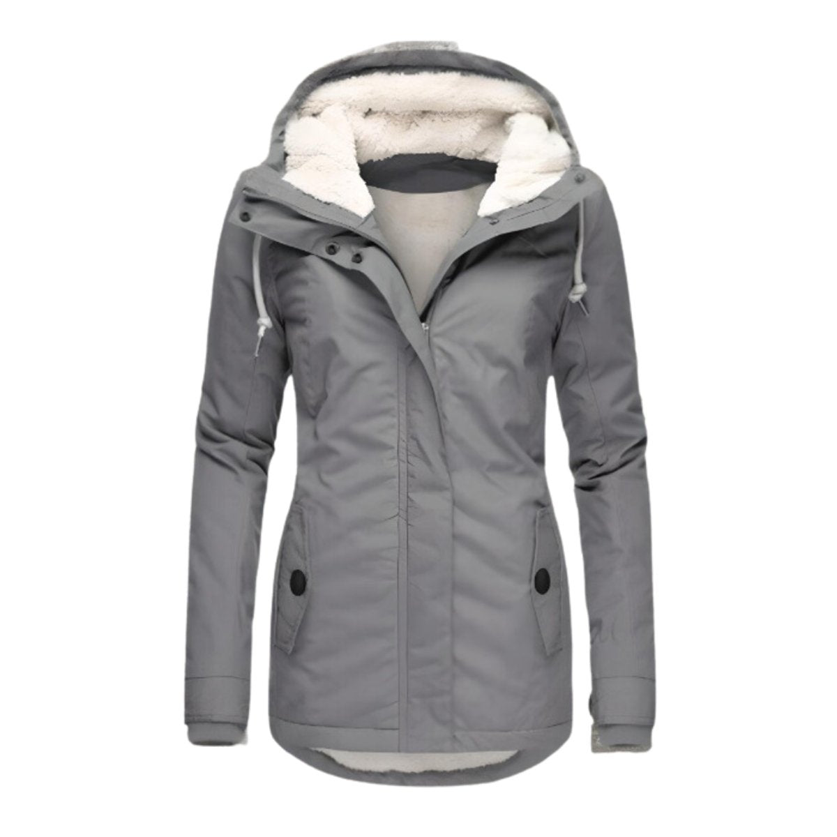 Women Water Resistant Sherpa Lined Parka Jacket