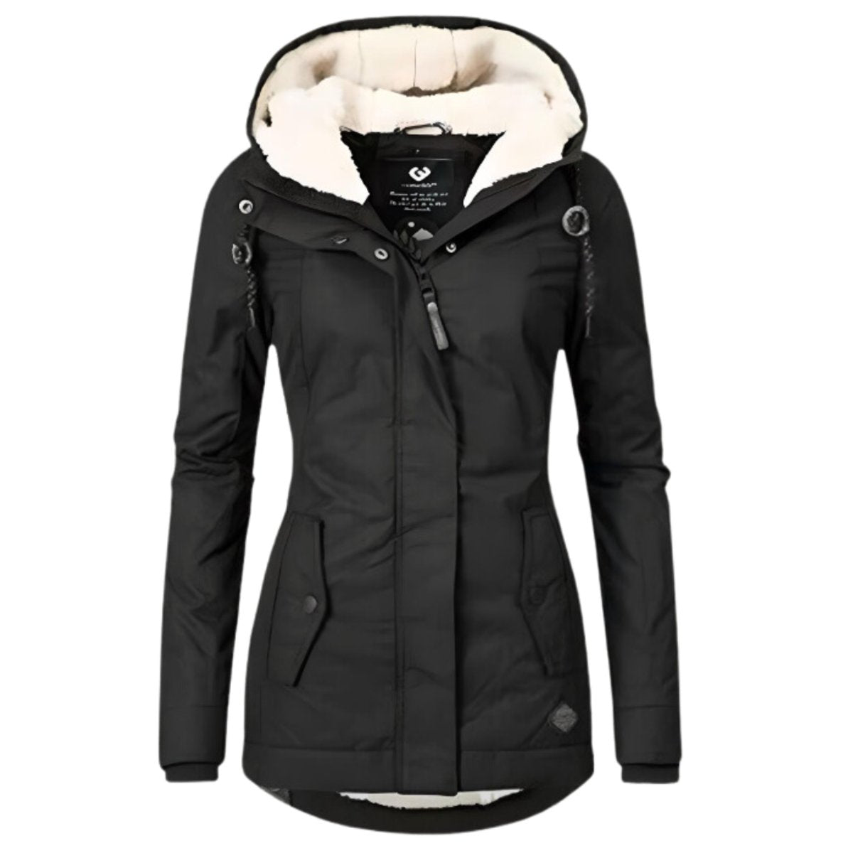 Women Water Resistant Sherpa Lined Parka Jacket