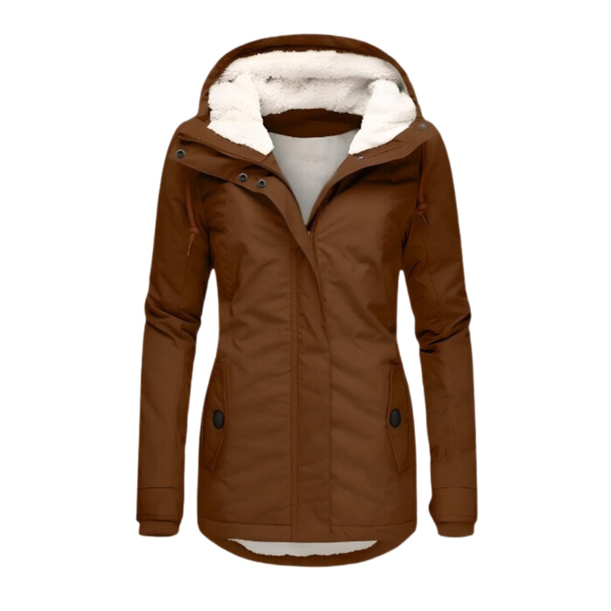 Women Water Resistant Sherpa Lined Parka Jacket
