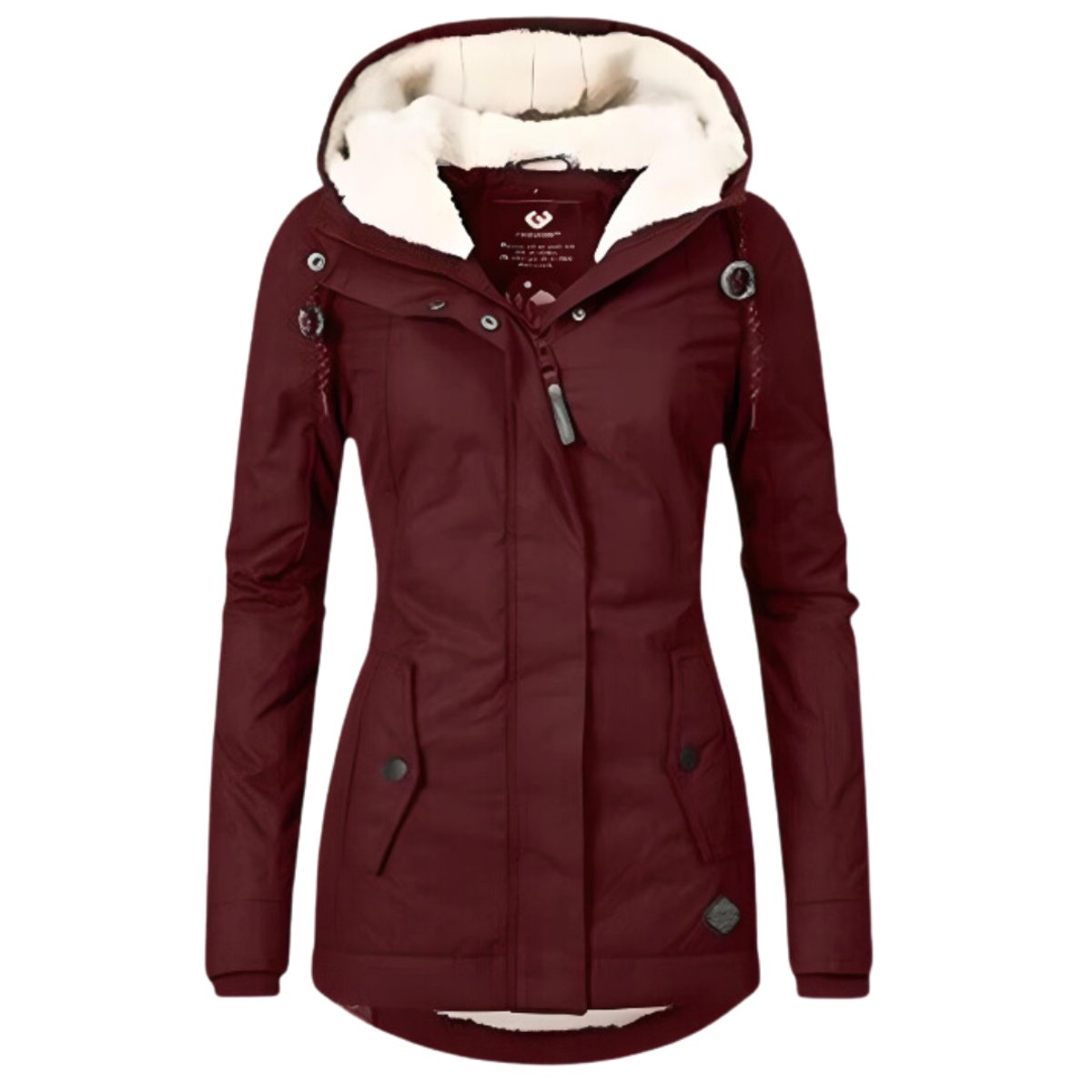 Women Water Resistant Sherpa Lined Parka Jacket