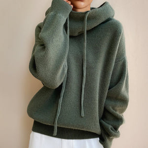 Women’s Knitted Hoodie | Oversized Fit | Casual, Comfortable Style