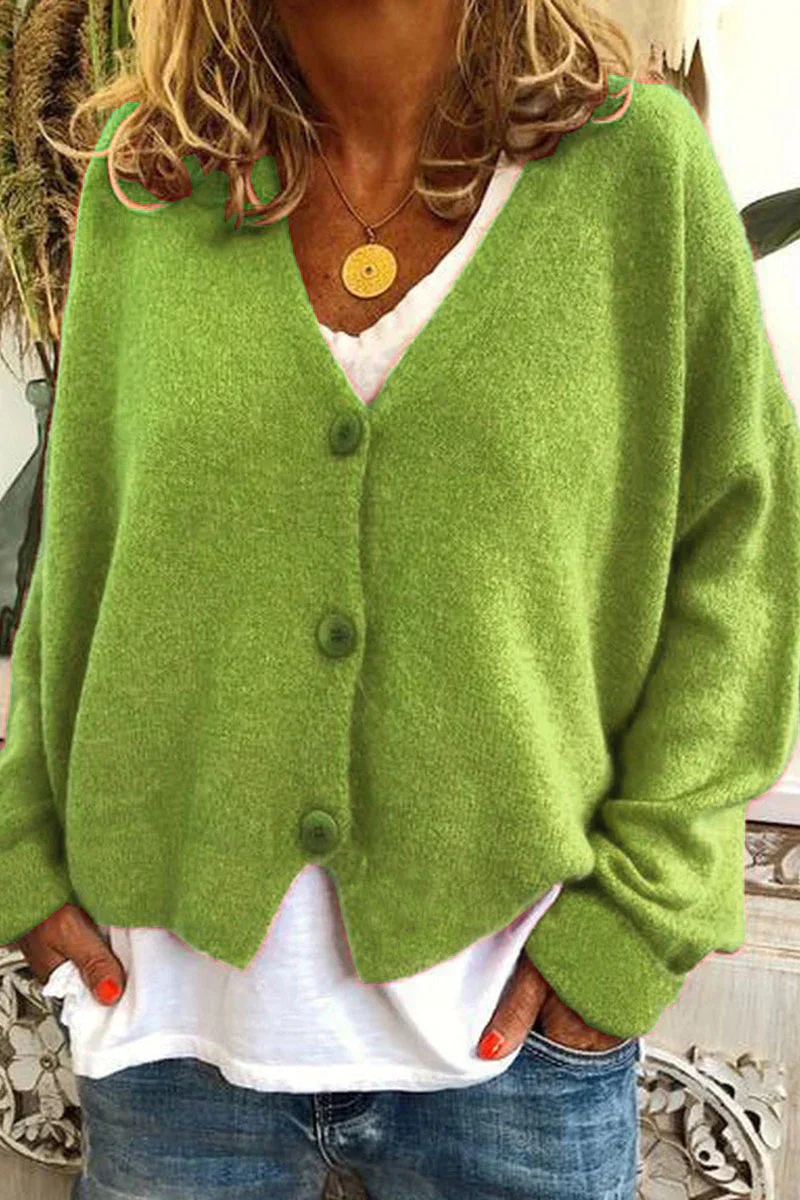 Women's Knit Cardigan | Short, Red, Elegant