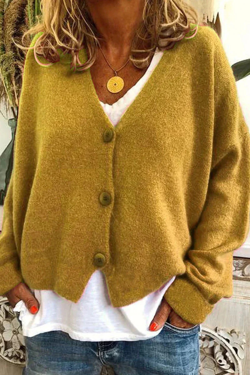 Women's Knit Cardigan | Short, Red, Elegant