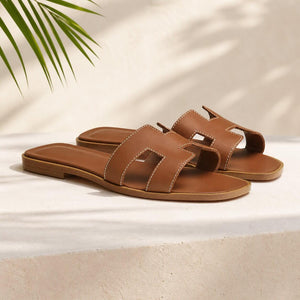 Women's Slippers | Summer Leather Sandals | Comfortable
