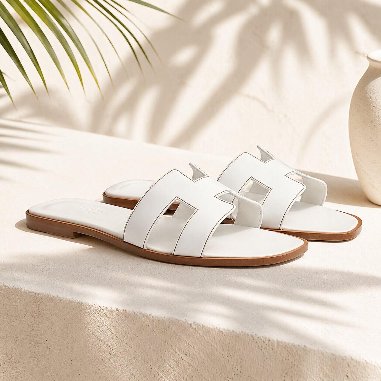 Women's Slippers | Summer Leather Sandals | Comfortable