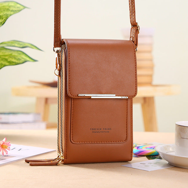 Lune London premium shoulder bag with touchscreen in multiple colors